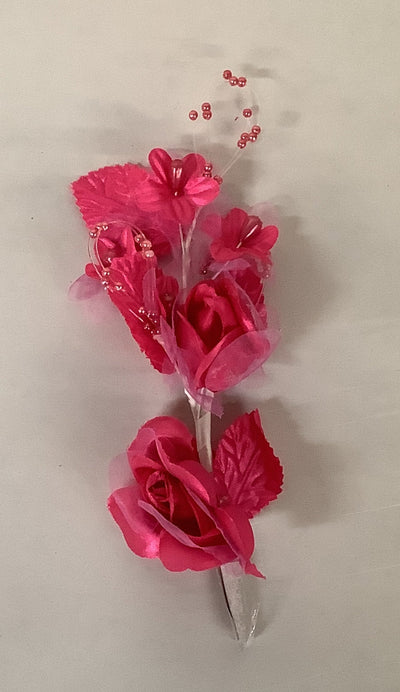 Satin Flower Head Piece