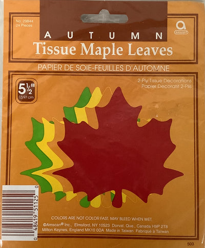 Tissue Autumn Maple Leaves