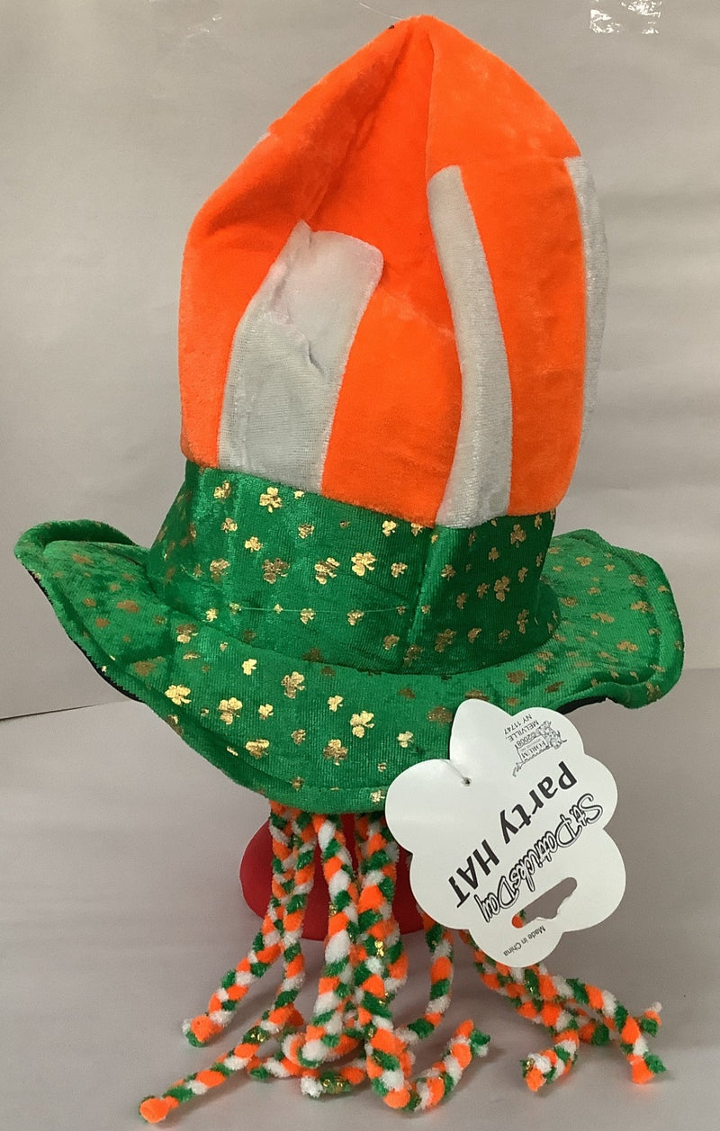 St Patricks Day - Party Hat with attached Hair