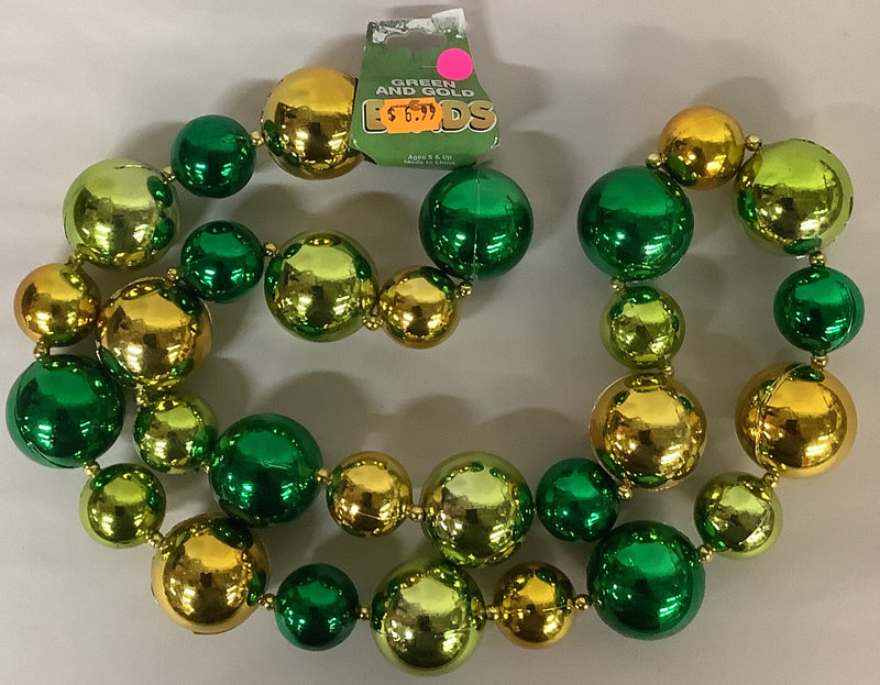 Green and Gold Saint Patricks Day Beads