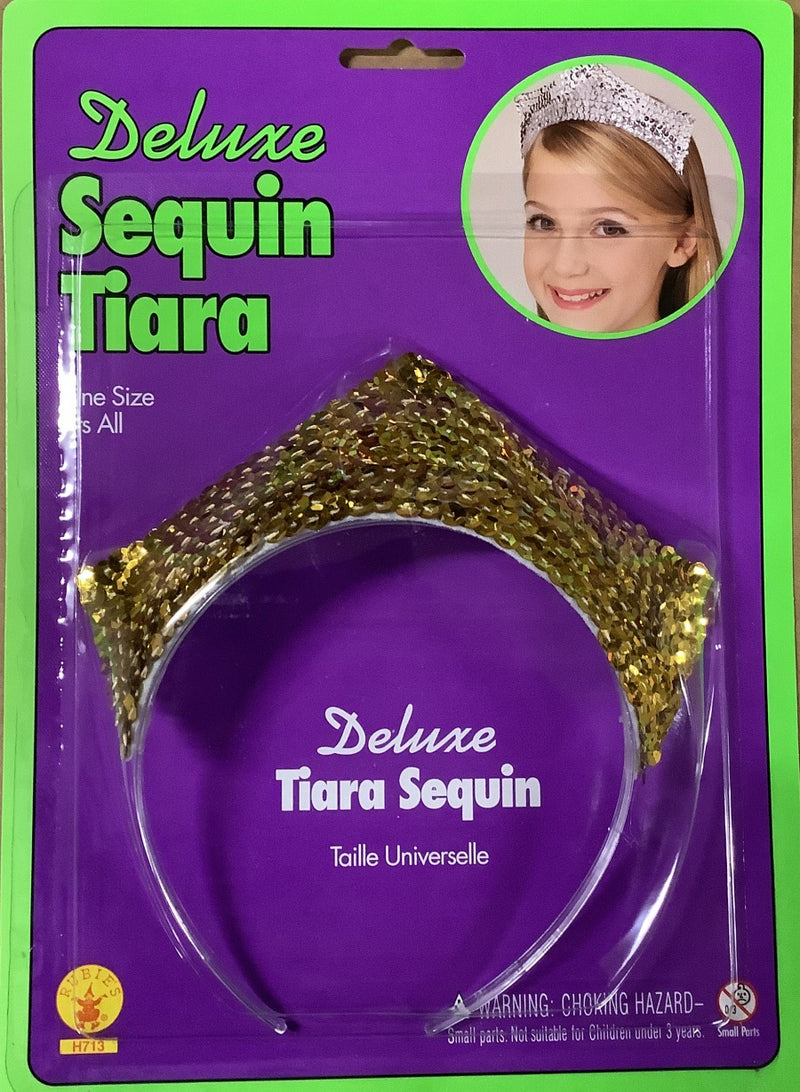 Deluxe Gold Sequin Tiara