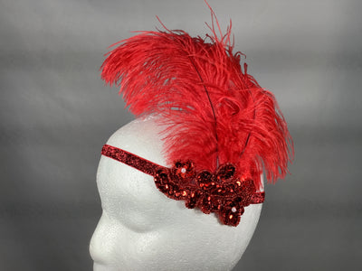 Feathered Flourish Flapper Headband