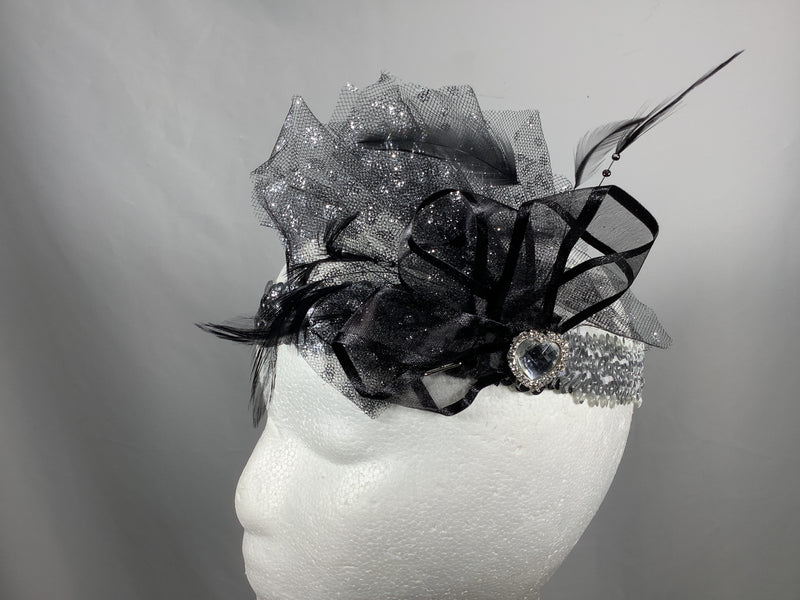 Sequined Flourish Flapper Headband