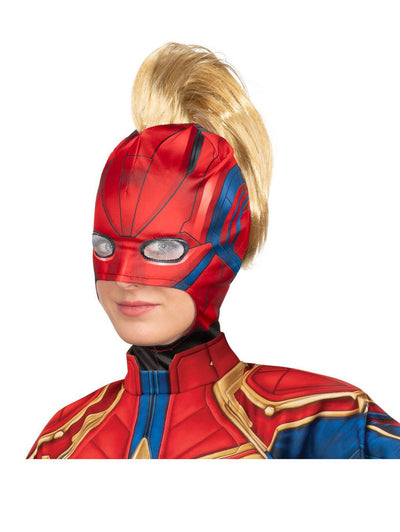 Captain Marvel Adult Headpiece with Hair