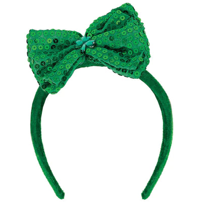 Sparkly green St. Patrick's Day headband