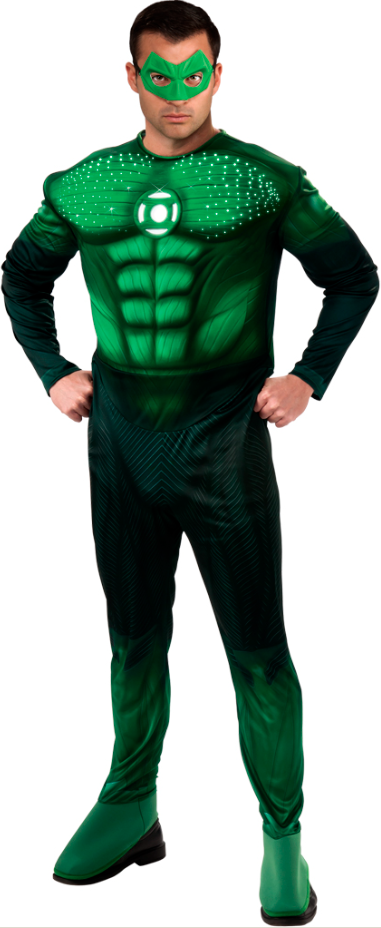 Green Lantern - Hal Jordan - Muscle Chest Adult Costume