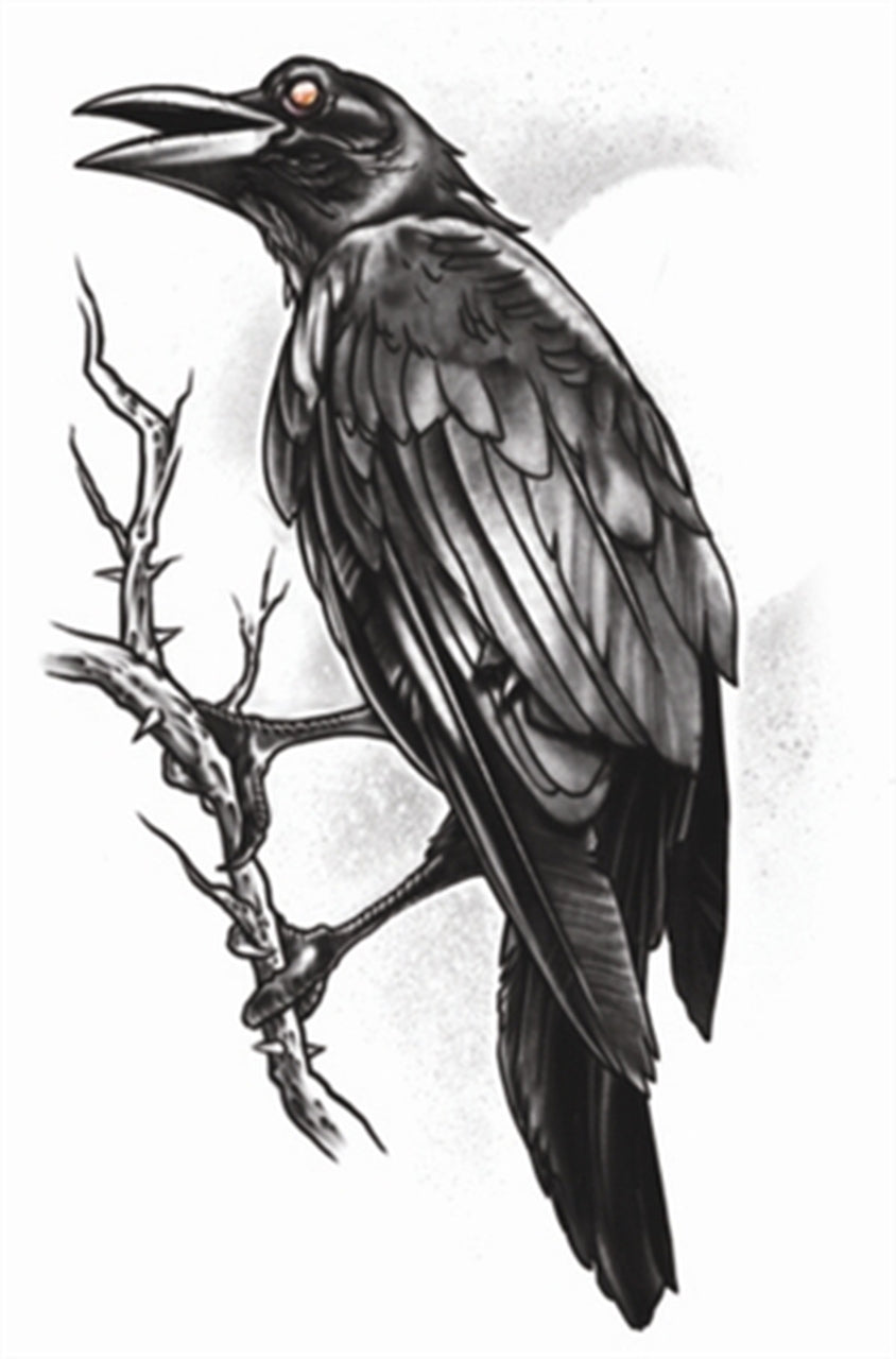 Temporary Tattoo - The Raven | Chicago Costumes
