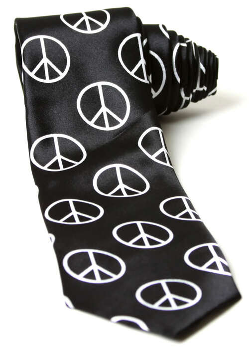 peace sign tie