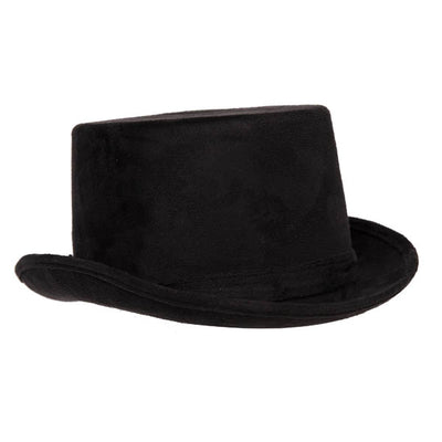 Black Suede Top Hat