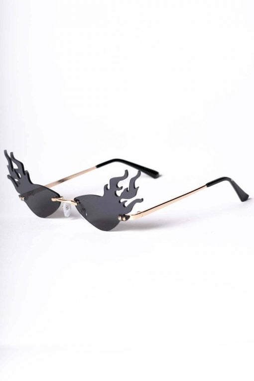 Black flame alt sunglasses