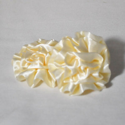 Cream 3in Silk Ribbon Flowers