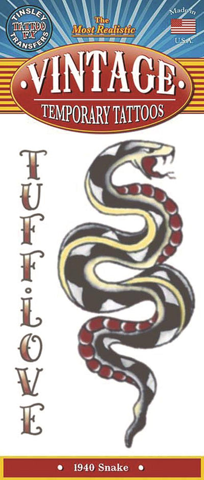 vintage 1940 snake tattoo