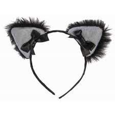 Black Cat Furry Headband