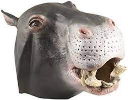 Hippopotamus Latex Mask