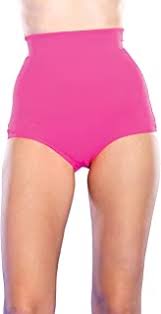High Waisted Dance Shorts-Neon Pink