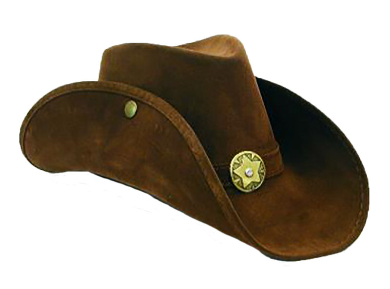 Leather Like Cowhand Hat