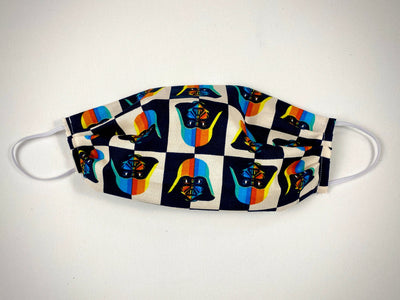 Darth Vader Star Wars Rainbow Face Mask, Reusable Cotton, Anti Dust Mask - Washable Face Mask, Handmade in USA