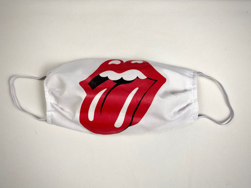 Rolling Stones "Tongue and Lips" Face Mask, Reusable, Washable