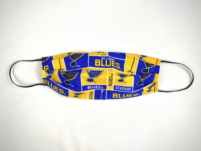 St. Louis Blues Face Mask, Reusable Cotton Face Mask, Anti Dust Mask - Washable Face Mask Handmade in Chicago!