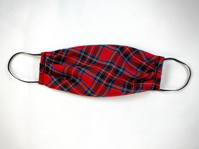 Red Plaid Face Mask, Reusable Cotton Face Mask, Anti Dust Mask - Washable Face Mask Handmade in Chicago!
