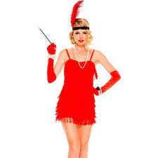 1920’s Adult Flaming Red Flapper Costume