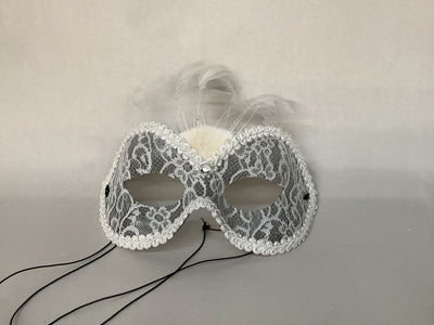 Torino Lace Eye Mask- White