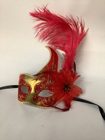 Juliette Eye Mask with Feather