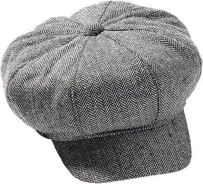 gray newsboy hat 20s 1920