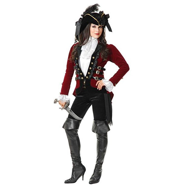 Sultry Pirate Lady Adult Costume - Green