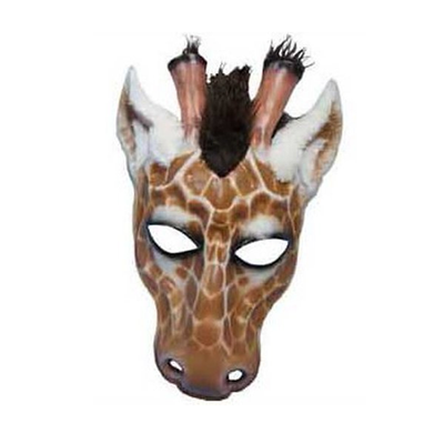 giraffe plastic fur mask