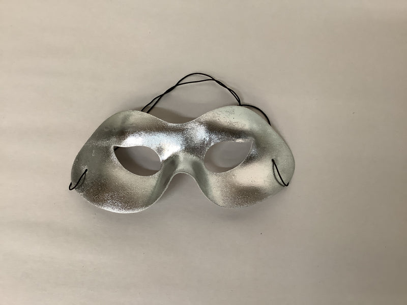 Metallic Adult Size Eye Mask- Silver