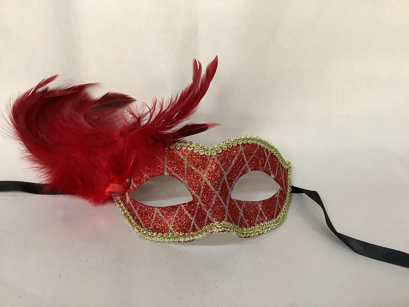 Voules Eye Mask- Red/Gold