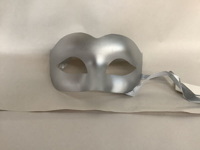 Masquerade Eye Mask - Silver No Trim