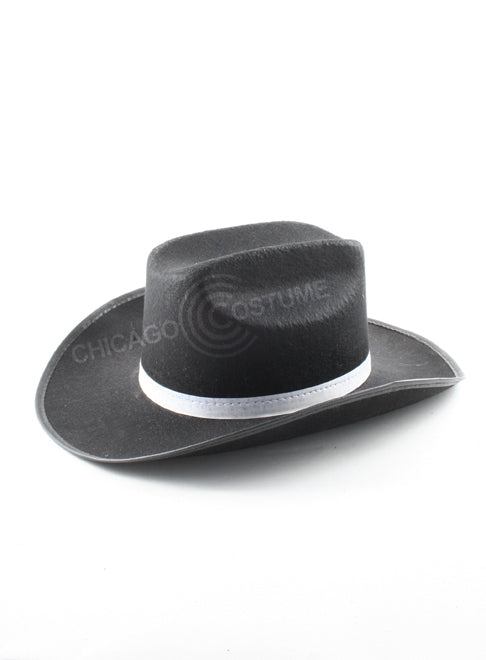 Black Felt Cowboy Hat - Small