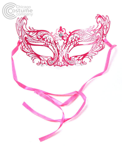 Yvon Metal Eye Mask-Dark Pink