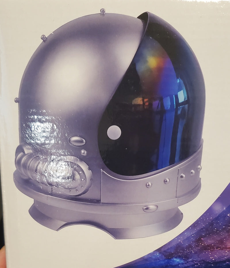 Space Helmet-Silver with Multicolor Reflective Visor