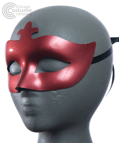 Gabrielle Fleur de Lis Eye Mask-Red
