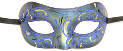 aqua glitter masquerade eyemask