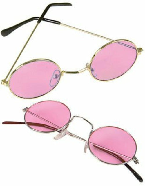 Pink British Pop Star Glasses