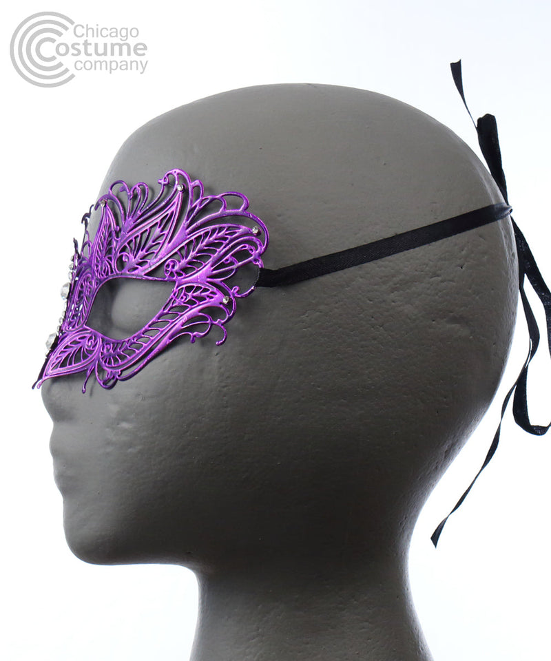 Sheila Metal Eye Mask-Purple