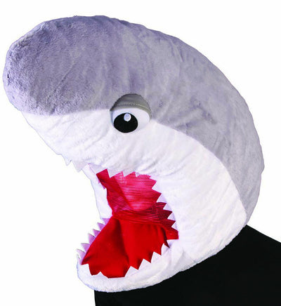 plush shark mascot mask head