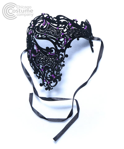 Cartagena Eye Mask w- Gems:Purple