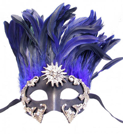 Cassius Mask with Feathers-Gold