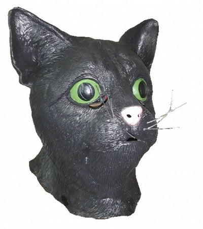 black cat latex mask