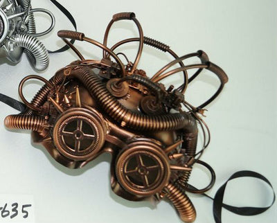 Cephalopod Steampunk Mask - Bronze