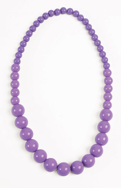 Pop Art Pearl Necklace-Lavender