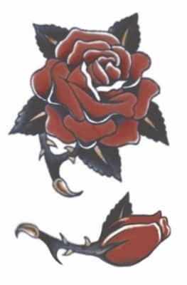 Rose 1940 – Vintage Temporary Tattoo
