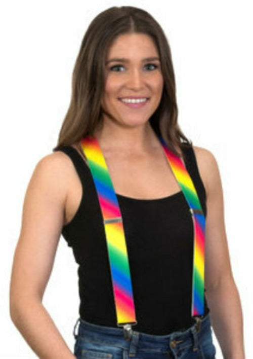 Adult Rainbow Suspenders