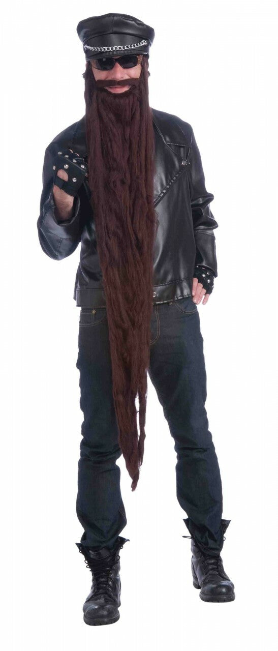 48 inch long brown beard 