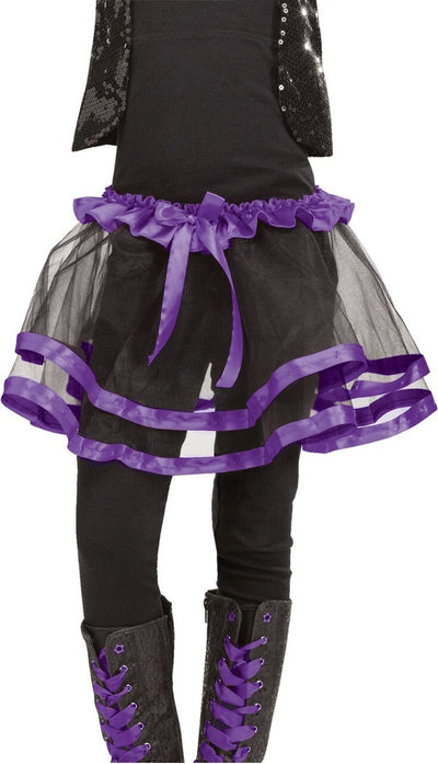 child tutu with ribbon edge